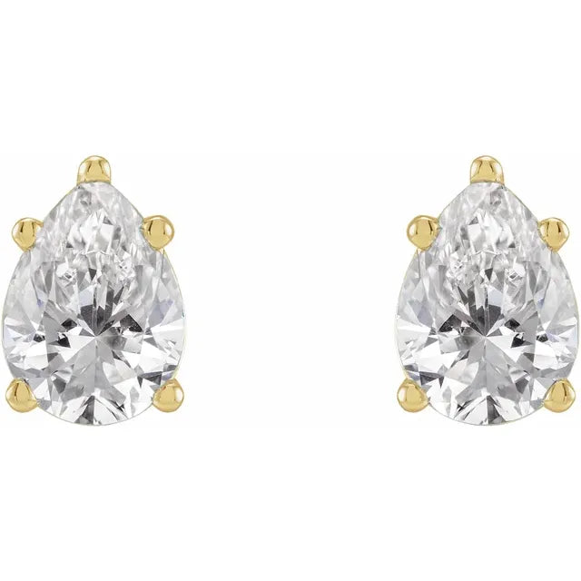 Lustre Solstice Studs-Pear