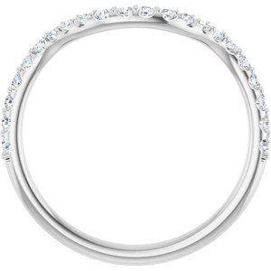 14K White Gold 3/8 CTW Lab-Grown Diamond Band