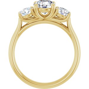 14K Yellow Gold 1 3/4 CTW Lab-Grown Diamond Engagement Ring
