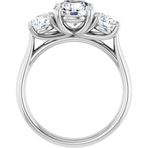 14K White Gold 2 1/2 CTW Lab-Grown Diamond Engagement Ring