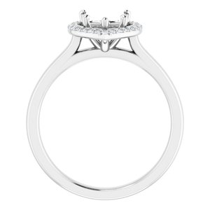 14K White Gold 7x7 mm Heart 1/10 CTW Lab-Grown Semi-Set Engagement Ring