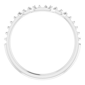 14K White Gold Band Mounting