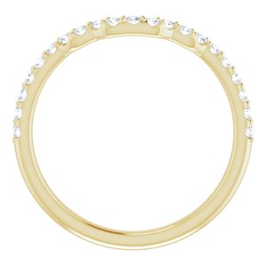 14K Yellow Gold 1/4 CTW Lab-Grown Diamond Band