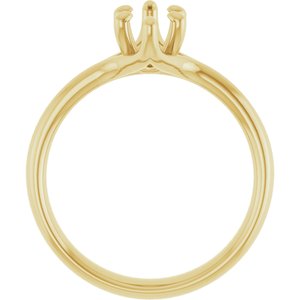 14K Yellow Gold 10x5 mm Marquise Engagement Ring Mounting