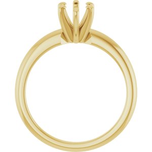 18K Yellow Gold 10x5 mm Marquise Solitaire Engagement Ring Mounting