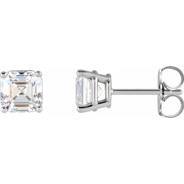 Lustre Solstice Studs-Asscher
