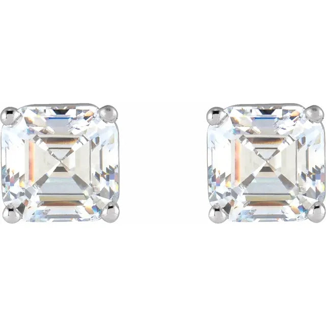 Lustre Solstice Studs-Asscher