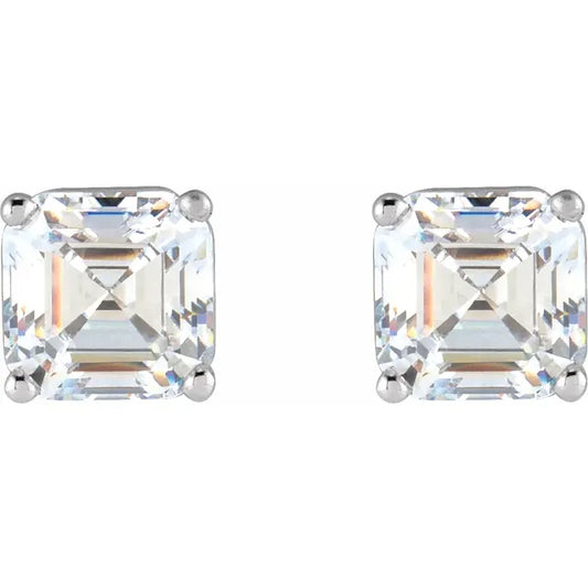 Lustre Solstice Studs-Asscher