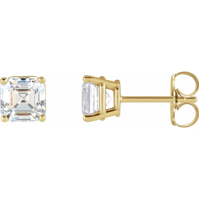 Lustre Solstice Studs-Asscher