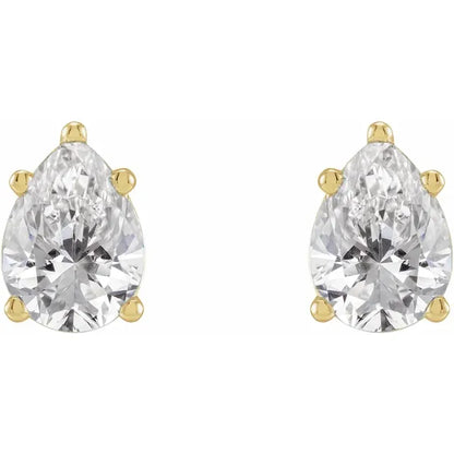 Lustre Solstice Studs-Pear