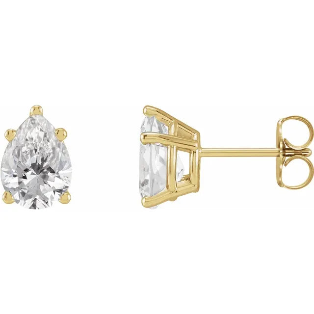 Lustre Solstice Studs-Pear