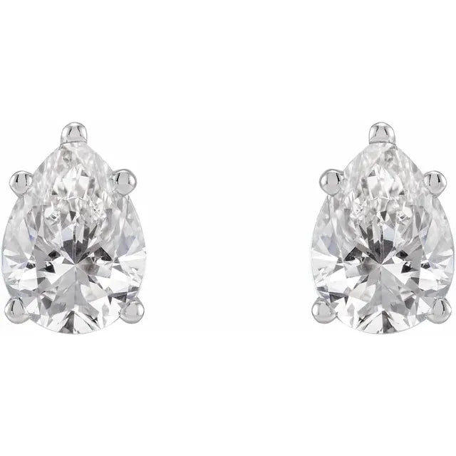 Lustre Solstice Studs-Pear