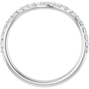 14K White Gold 1/4 CTW Lab-Grown Diamond Band