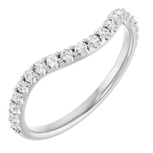 14K White Gold 1/4 CTW Lab-Grown Diamond Band