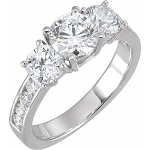  - 14K White Gold - Unaccented