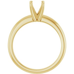 10K Yellow Gold  5.8 mm Round Solitaire Engagement Ring Mounting