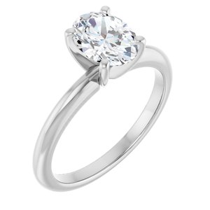 14K White Gold 1 CTW Lab-Grown Diamond Engagement Ring