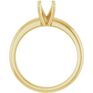 10K Yellow Gold  7x5 mm Oval Solitaire Engagement Ring Mounting