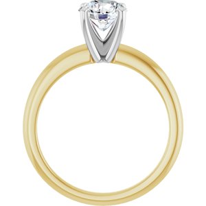 14K Yellow/White Gold 1 CTW Lab-Grown Diamond Engagement Ring