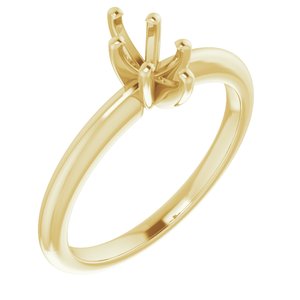 10K Yellow Gold  7x3.5 mm Marquise Solitaire Engagement Ring Mounting