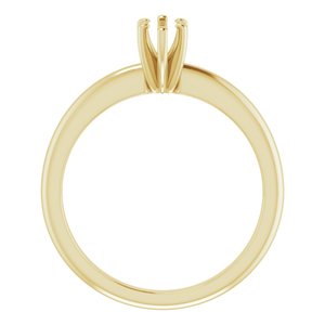 10K Yellow Gold  7x3.5 mm Marquise Solitaire Engagement Ring Mounting