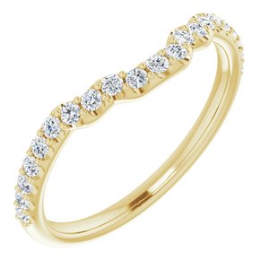 14K Yellow Gold 1/4 CTW Lab-Grown Diamond Band