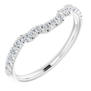 14K White Gold 1/4 CTW Lab-Grown Diamond Band