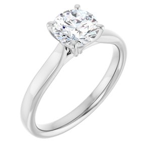 14K White Gold 1 CTW Lab-Grown Diamond Engagement Ring