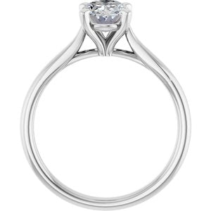14K White Gold 1 CTW Lab-Grown Diamond Engagement Ring