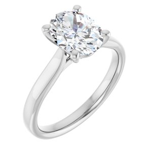 14K White Gold 1 1/2 CTW Lab-Grown Diamond Engagement Ring