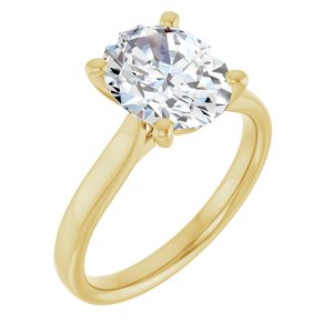 14K Yellow Gold 2 1/6 CTW Lab-Grown Diamond Engagement Ring