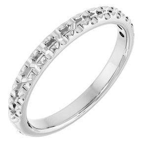 14K White Gold French-Set Band Mounting 