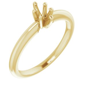 10K Yellow Gold  5x3 mm Marquise Solitaire Engagement Ring Mounting