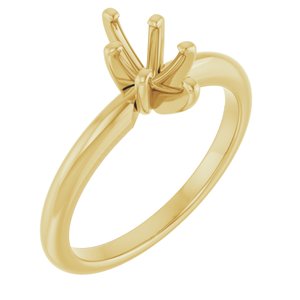 14K Yellow Gold  8x4 mm Marquise Solitaire Engagement Ring Mounting