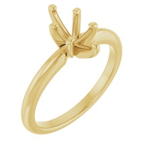14K Yellow Gold  9x4.5 mm Marquise Solitaire Engagement Ring Mounting