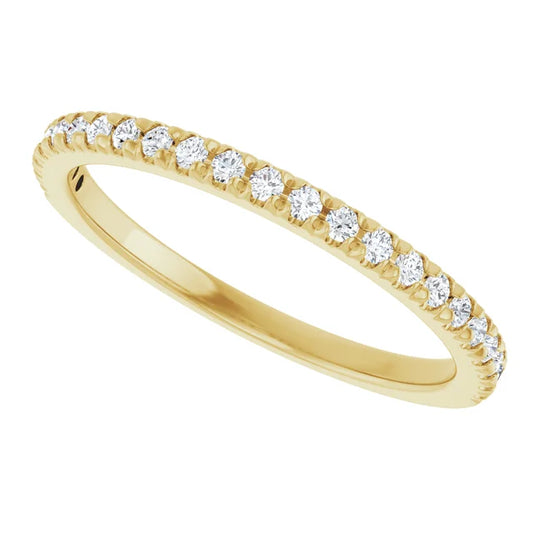 14K White 14 CTW Lab-Grown Diamond French-Set Anniversary Band
