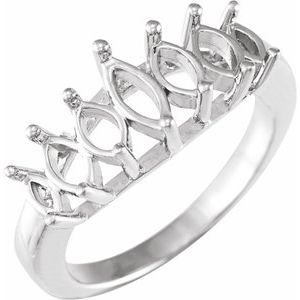 Marquise - 14K White Gold - Unaccented