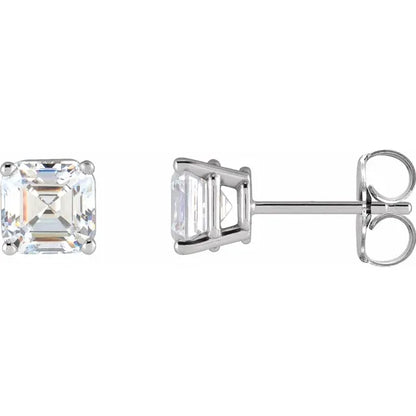 Lustre Solstice Studs-Asscher