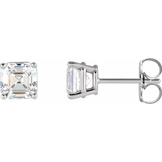 Lustre Solstice Studs-Asscher