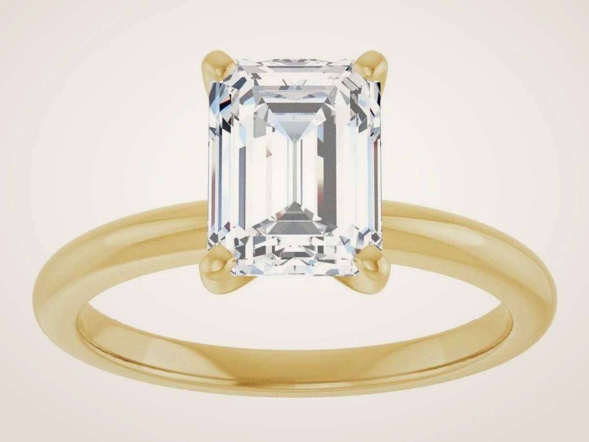 14K Yellow Gold 1 3/4 CTW Lab-Grown Diamond Engagement Ring